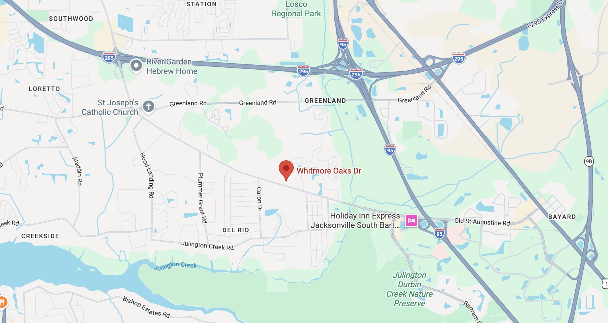 image of whitmore oaks neighborhood in jacksonville