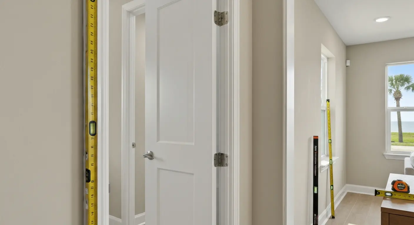 Interior door installation