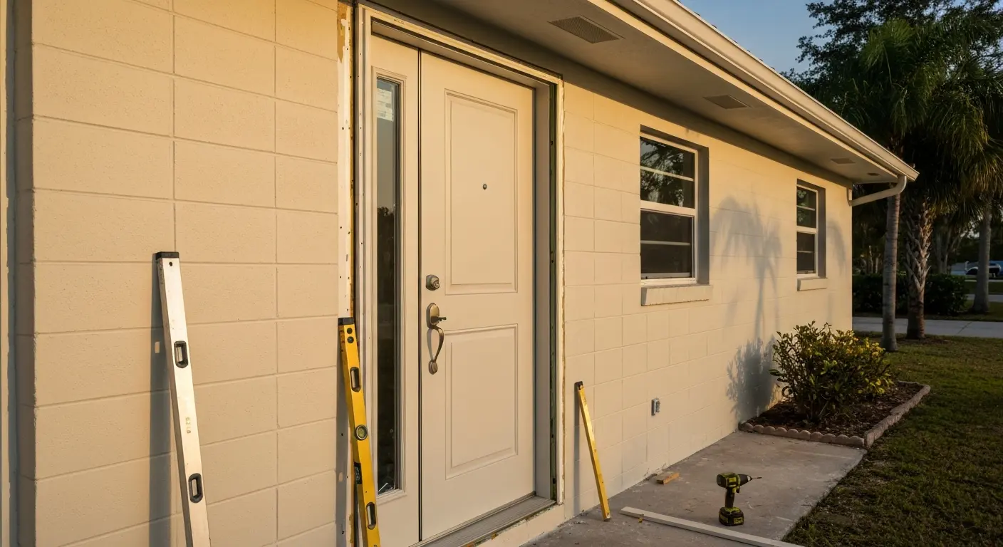 Exterior door installation in Pinellas County