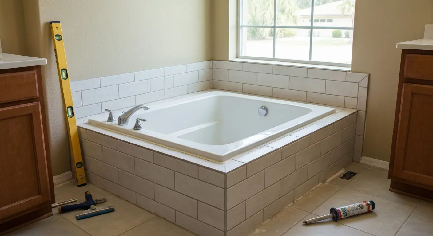 Tub installation