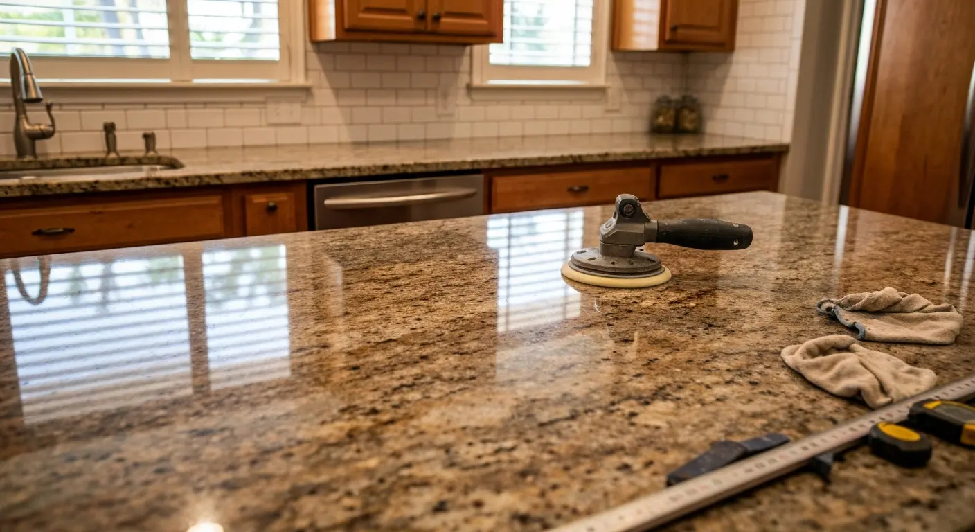 Granite countertop installation
