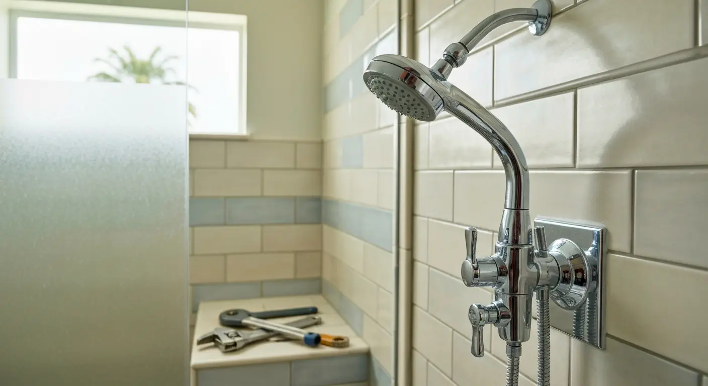 Shower fixture installation