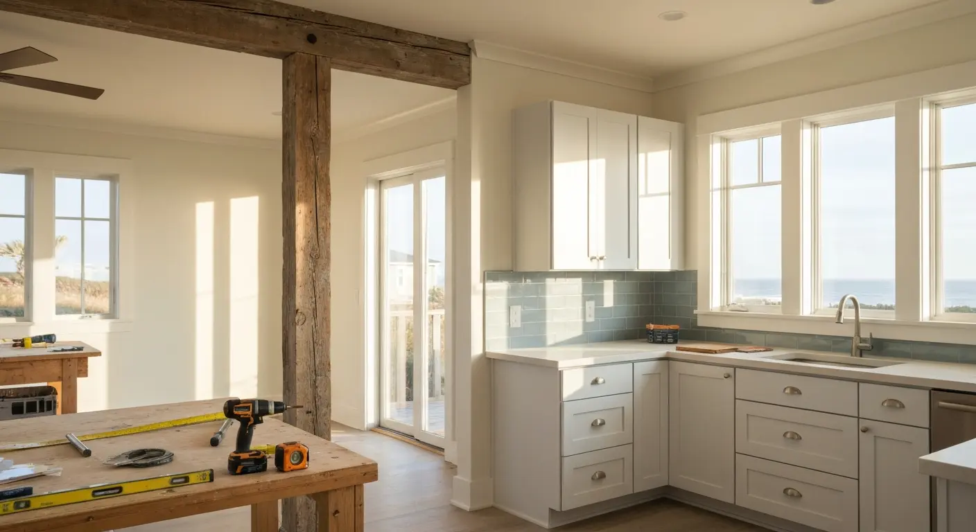 Renovated beach home modern finishes