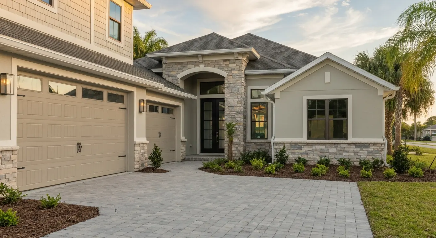 Custom home build in Safety Harbor neighborhood