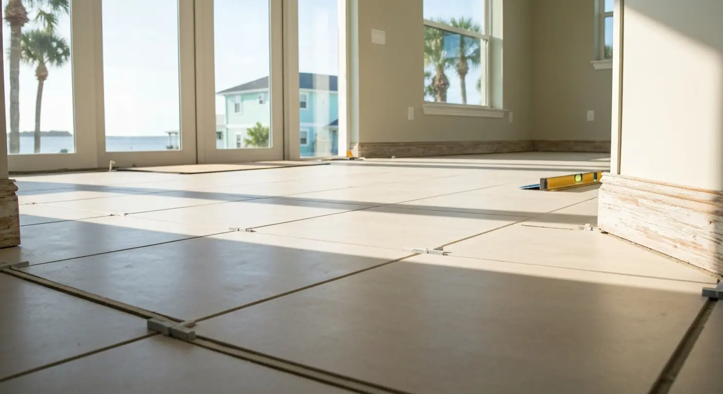 Coastal kitchen flooring
