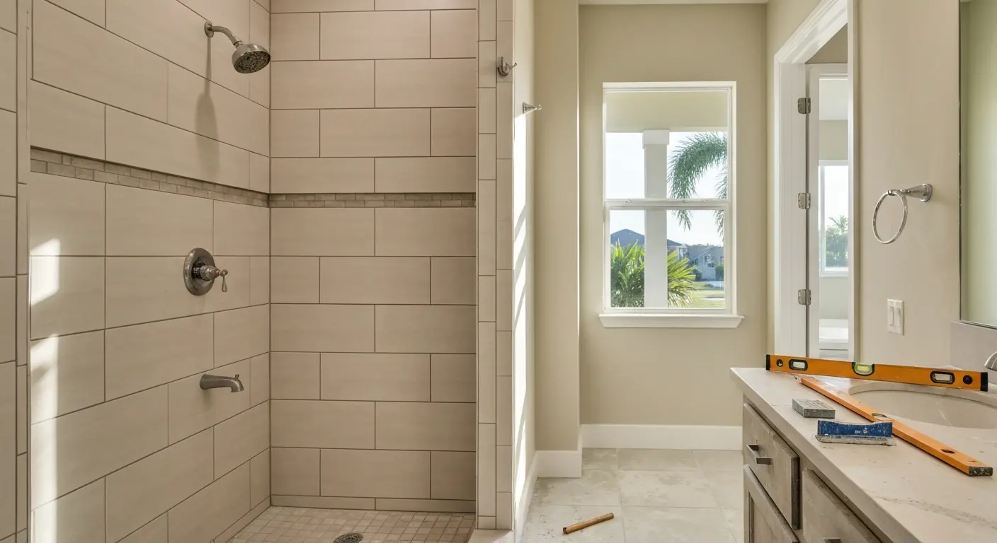 Tile shower design