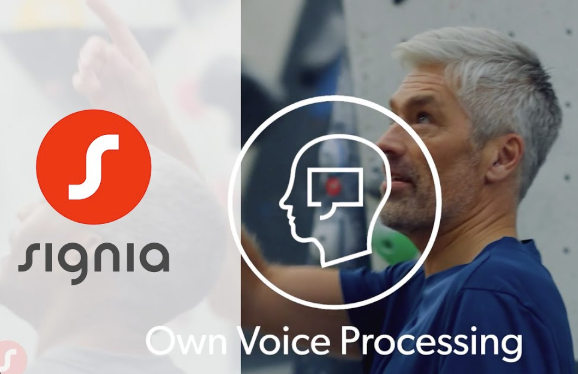 Own Voice Processing technology diagram for Signia Styletto 5AX
