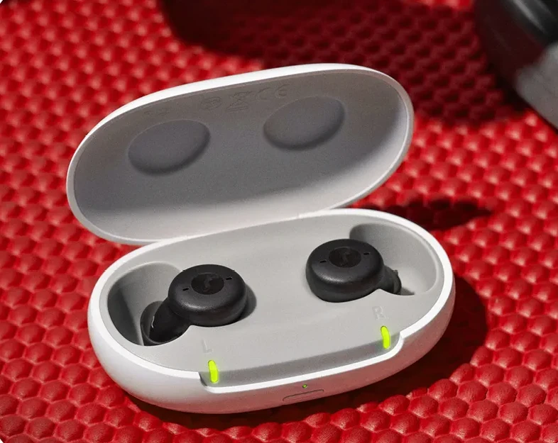 Portable rechargeable hearing aid charging case