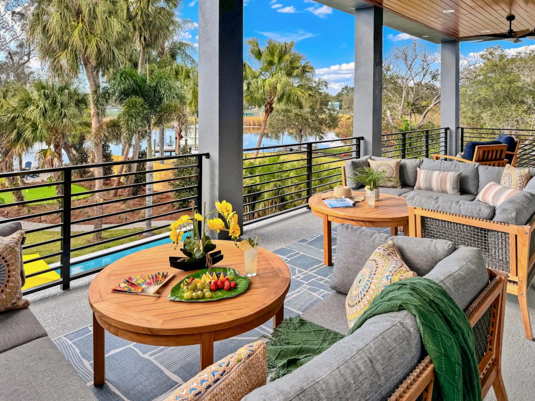 Waterfront balcony