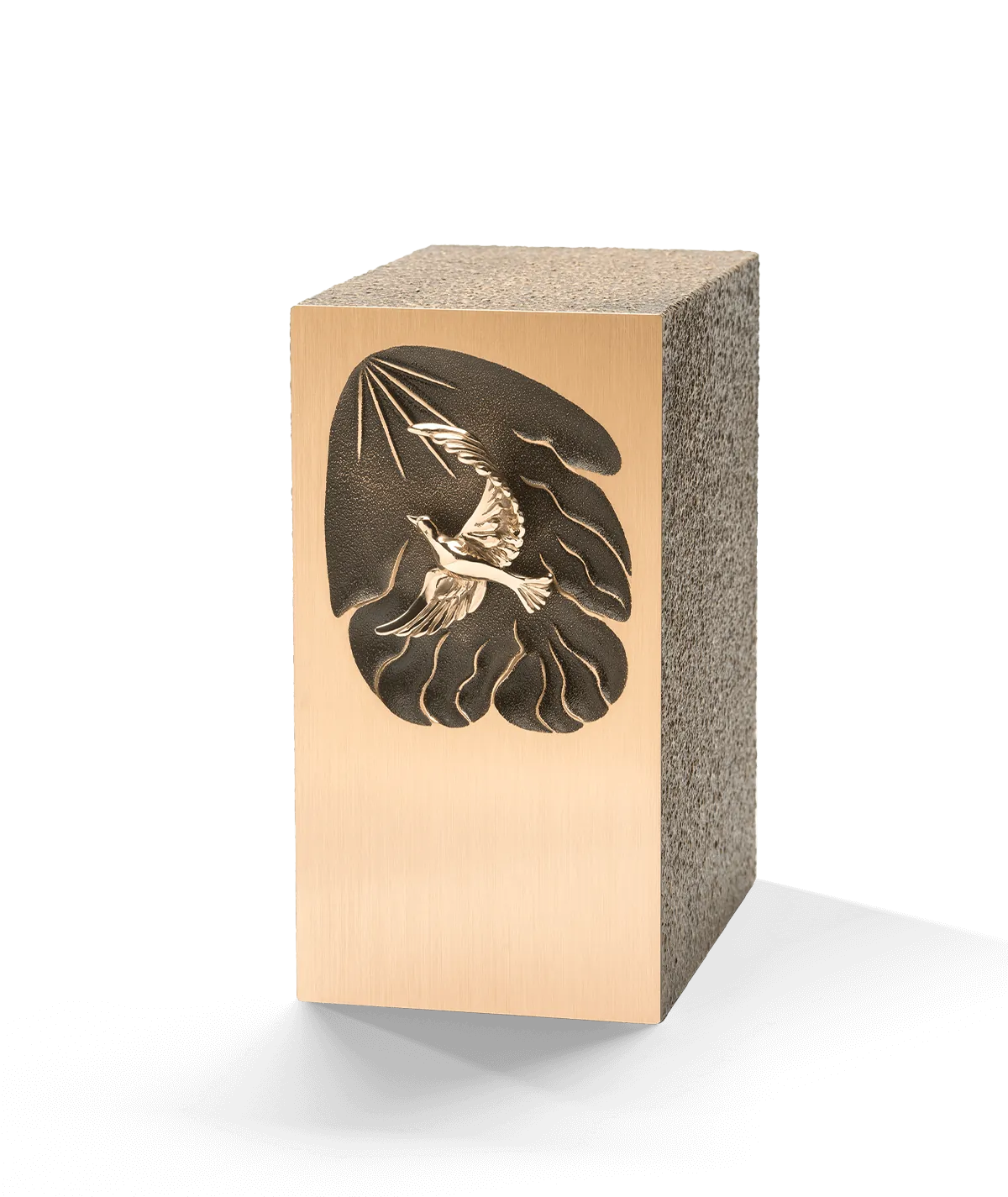 Zinc-Bronze Urn, Paradise Dove