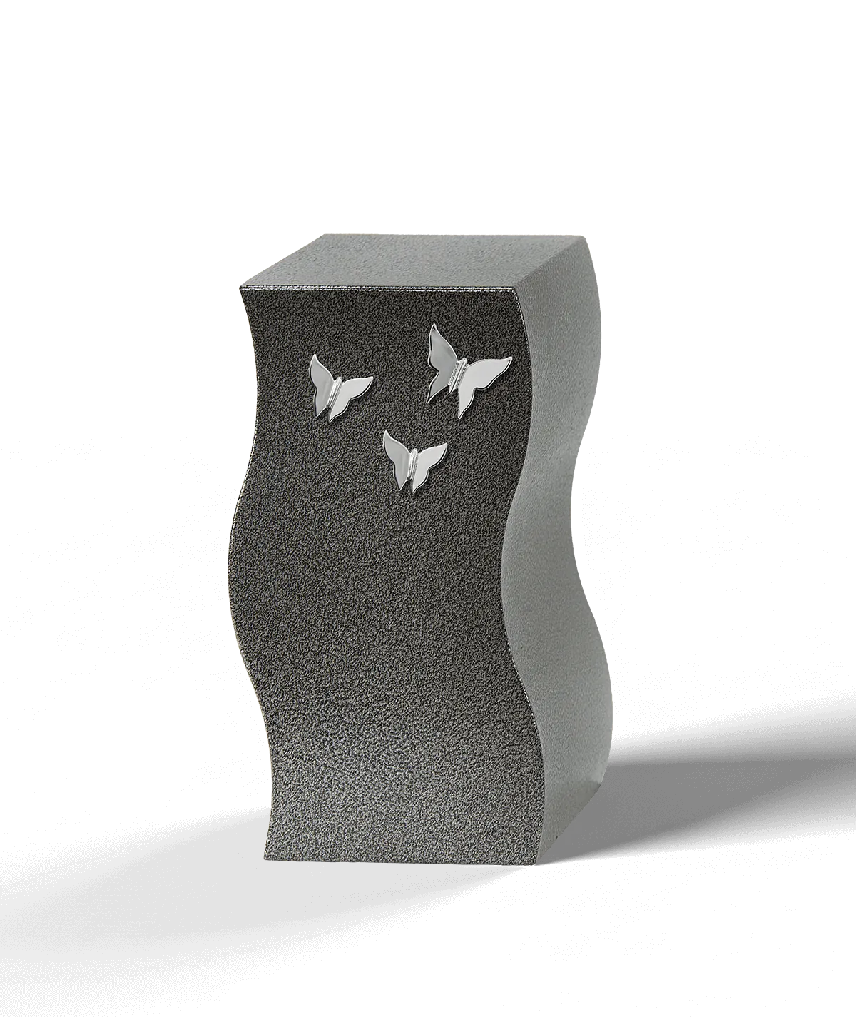 Unison Urn, Grey Three Butterflies