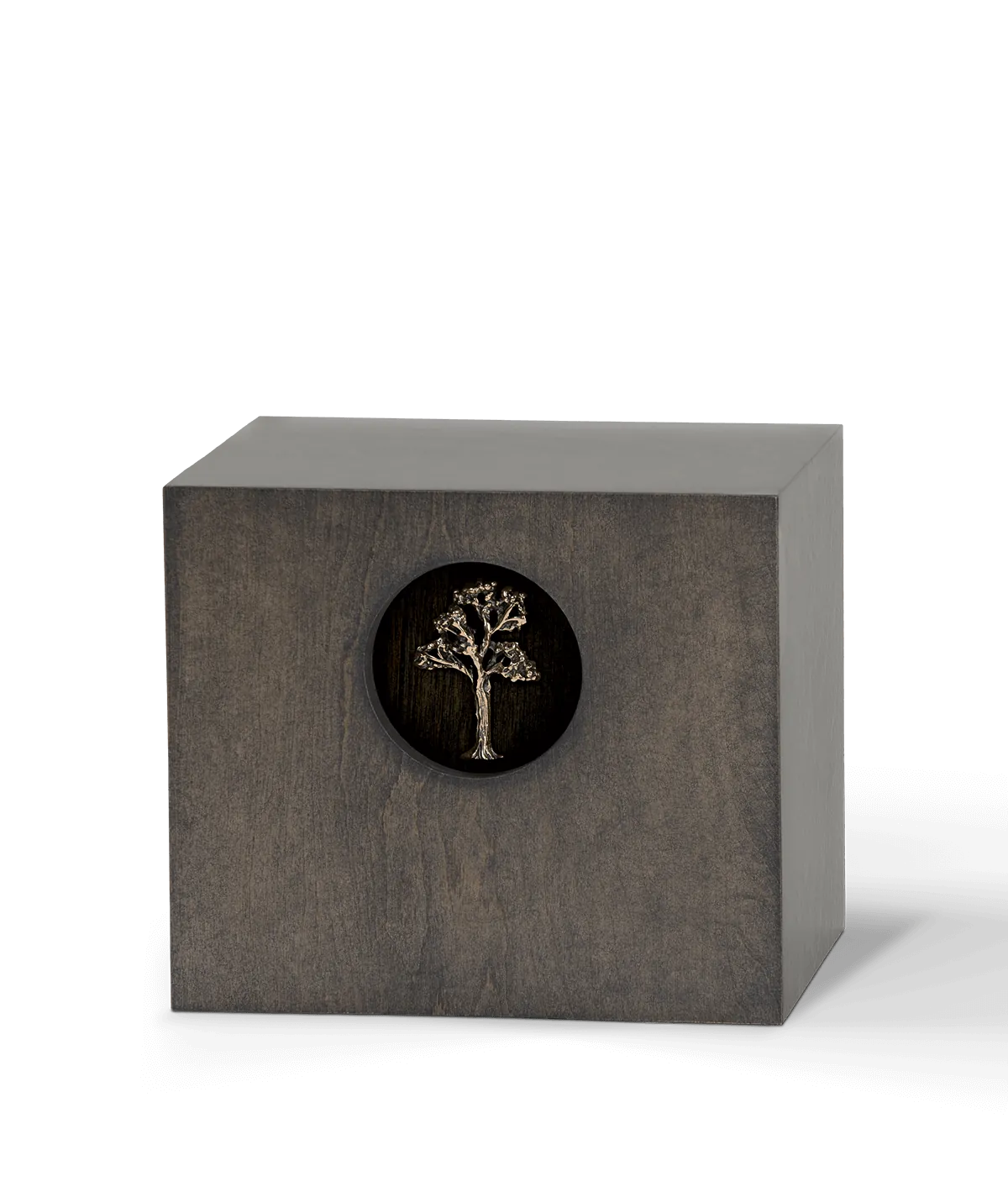 Wood Urn, Stained Maple Tree