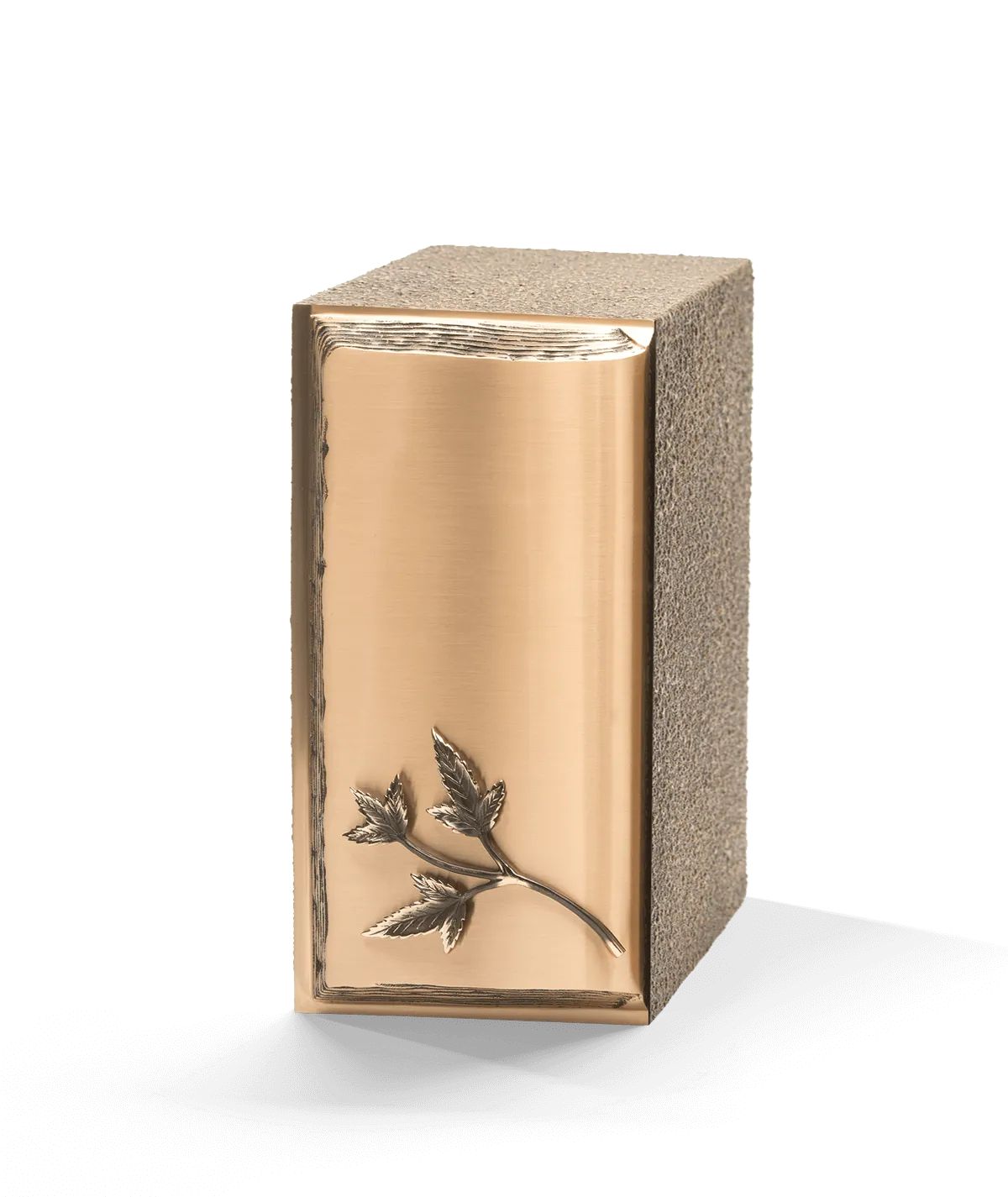 Zinc-Bronze Urn, Book (Left)