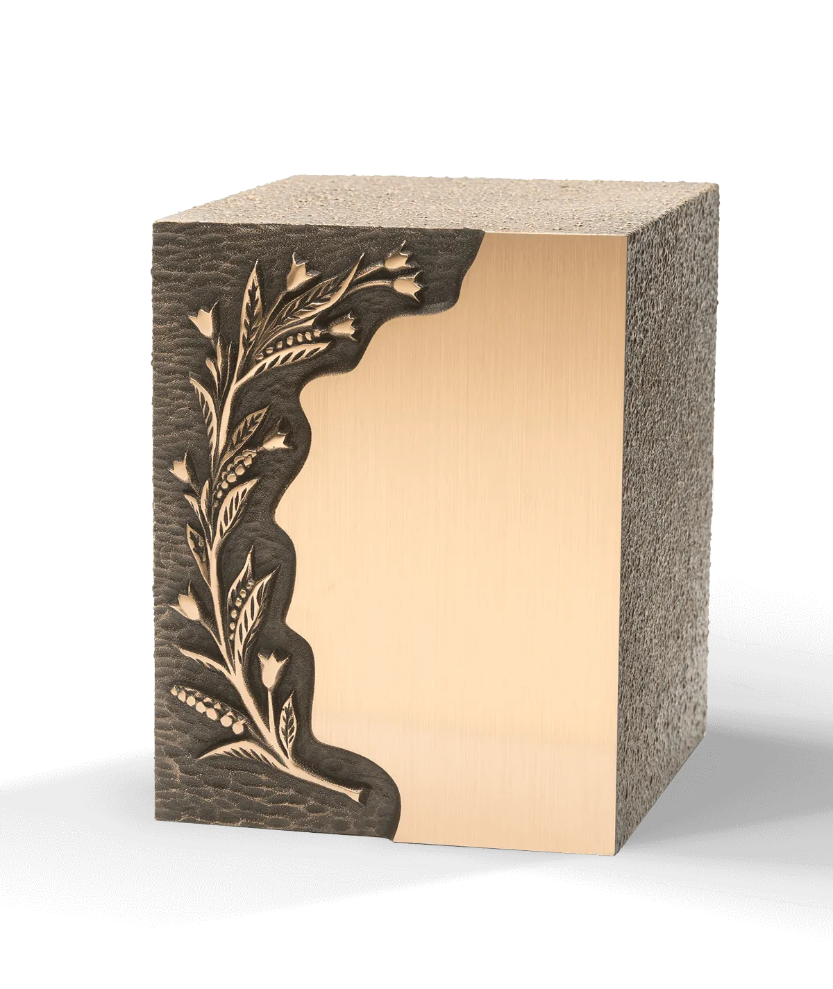 Zinc-Bronze Urn, Double Lily of the Valley