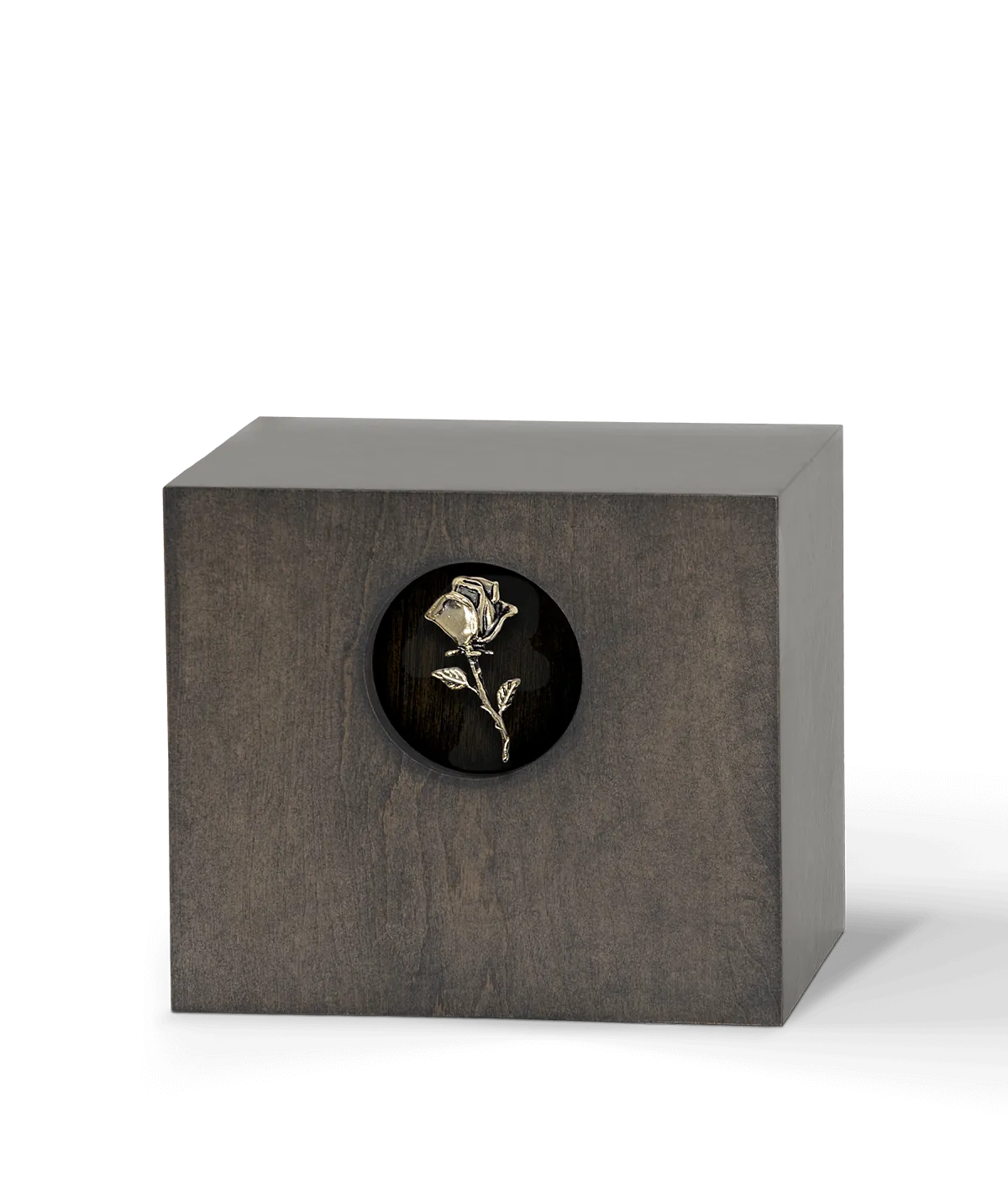 Wood Urn, Stained Maple Rose