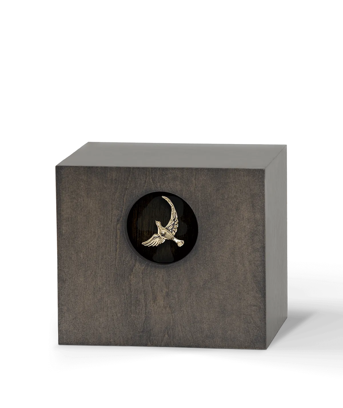 Wood Urn, Stained Maple Dove