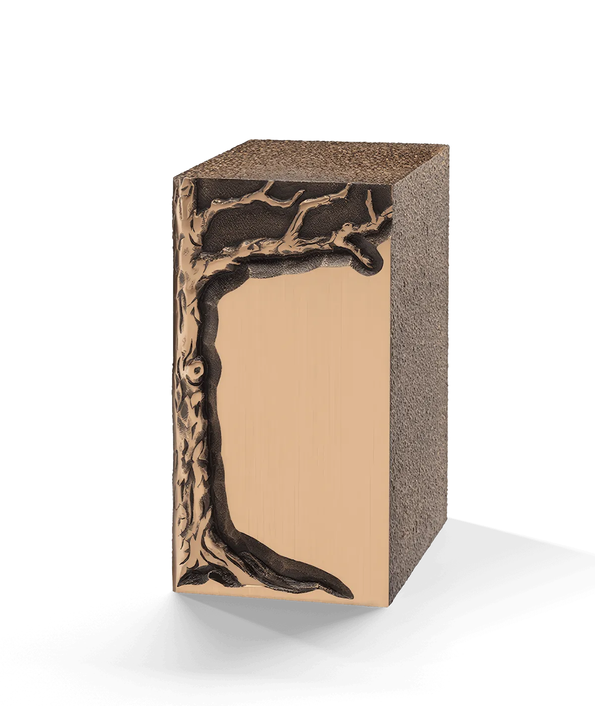 Zinc-Bronze Urn, Oak, Right