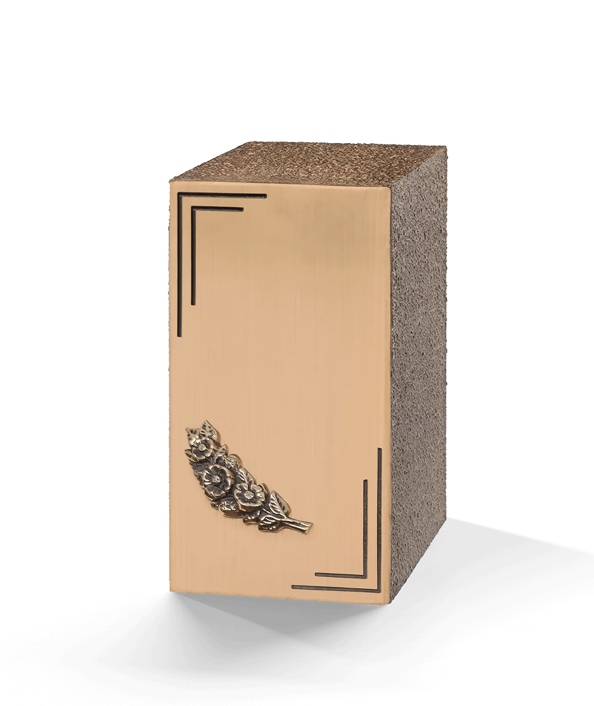 Zinc-Bronze Urn, Simplicity, Left