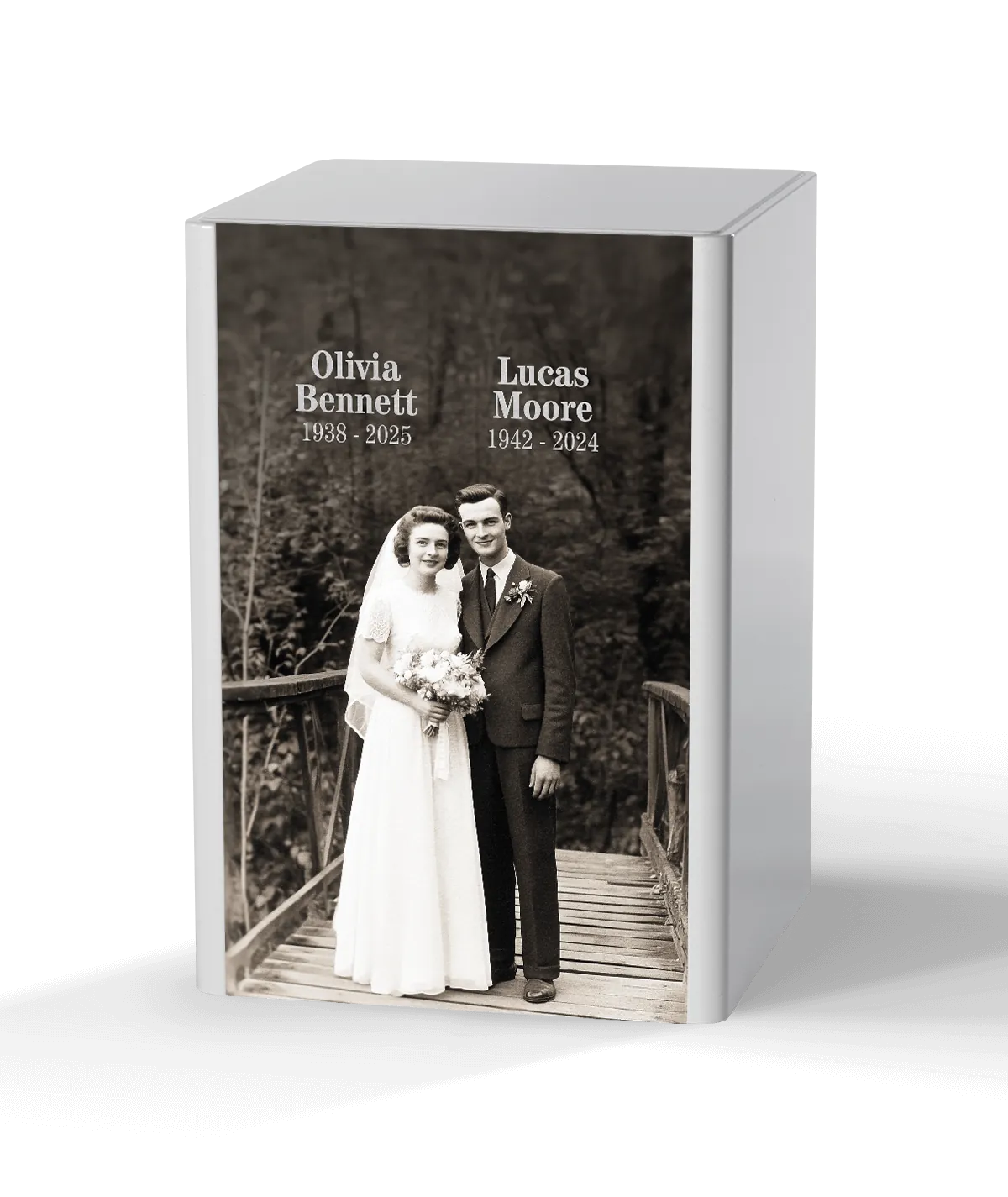 Versatile Urn, Double Glossy White