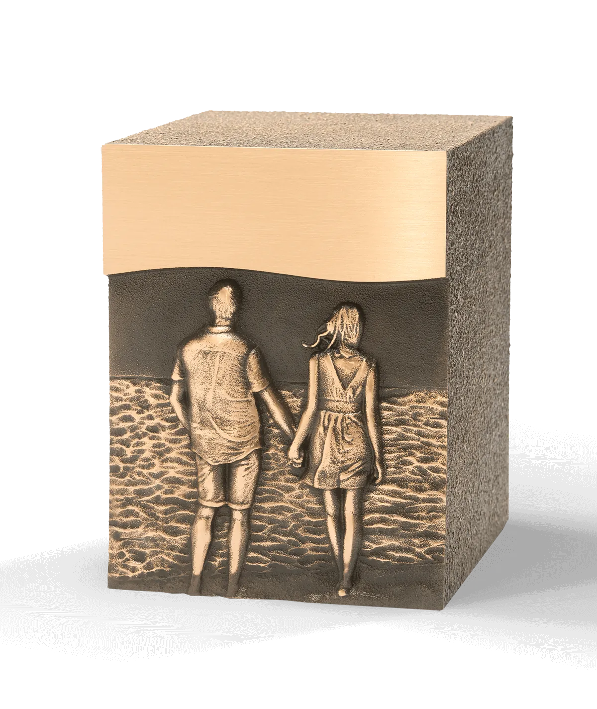 Zinc-Bronze Urn, Double Beach