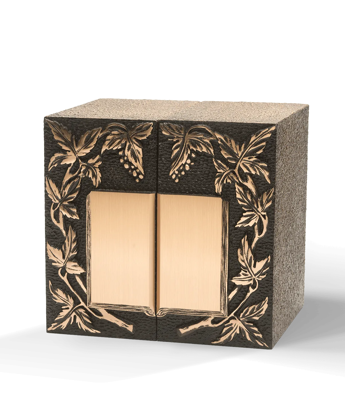 Zinc-Bronze Urn, Companion Vine Duo