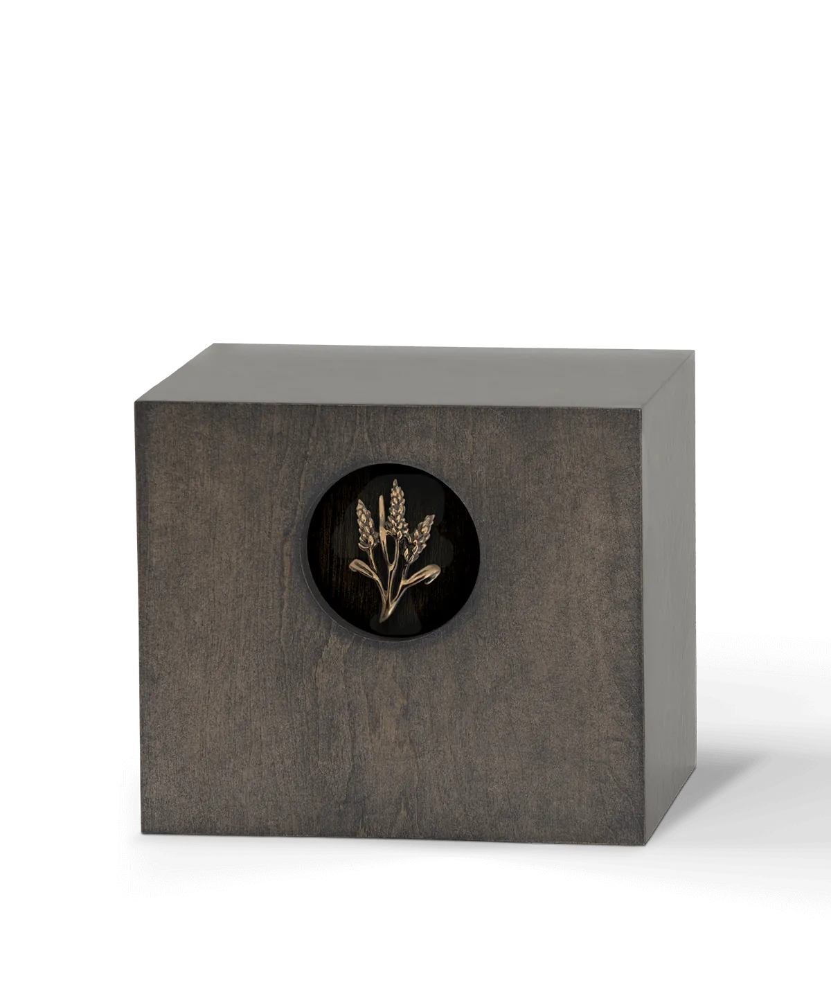 Wood Urn, Stained Maple Wheat