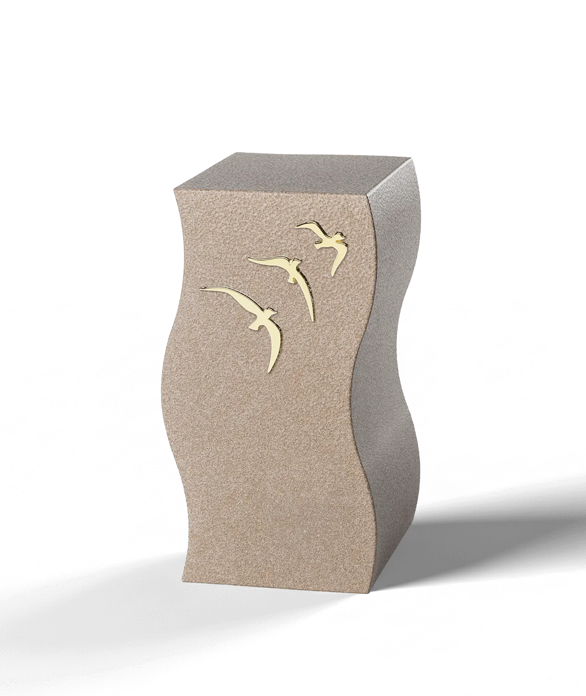 Unison Urn, Beige Flight (Left)