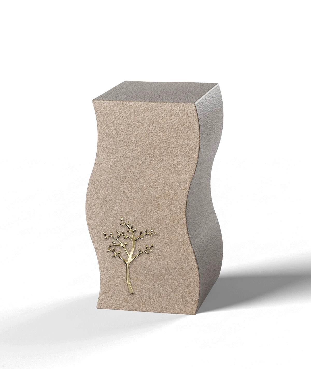 Unison Urn, Large Beige Tree