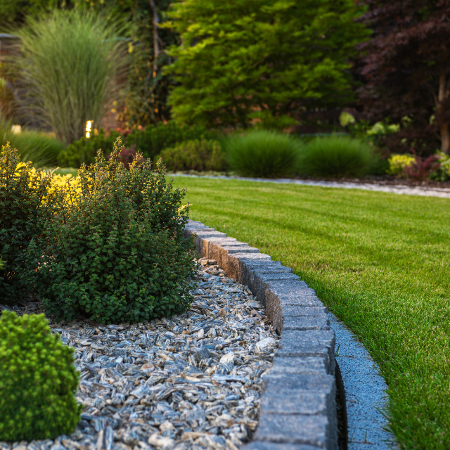 Commercial landscape frontage