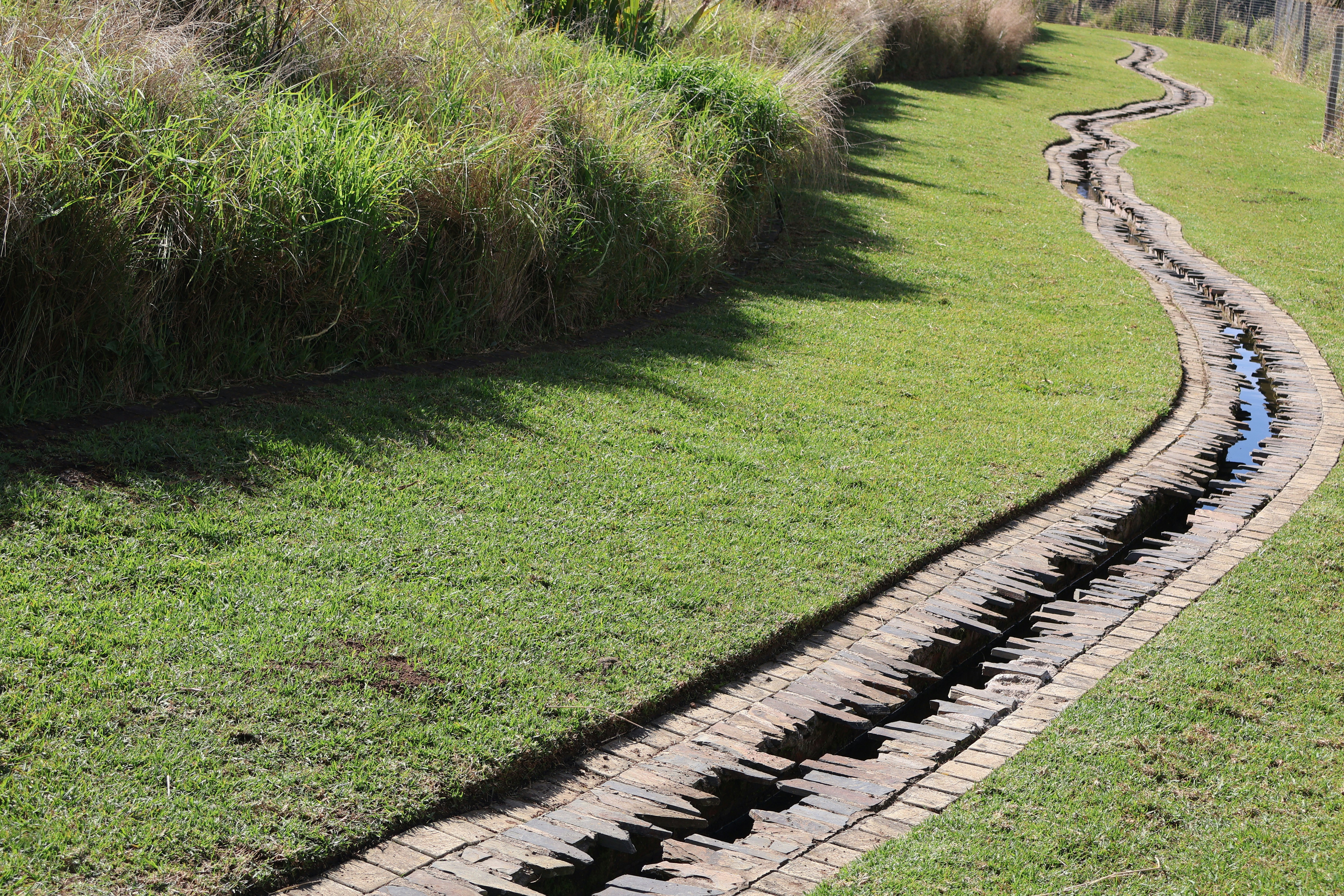 French drain installation