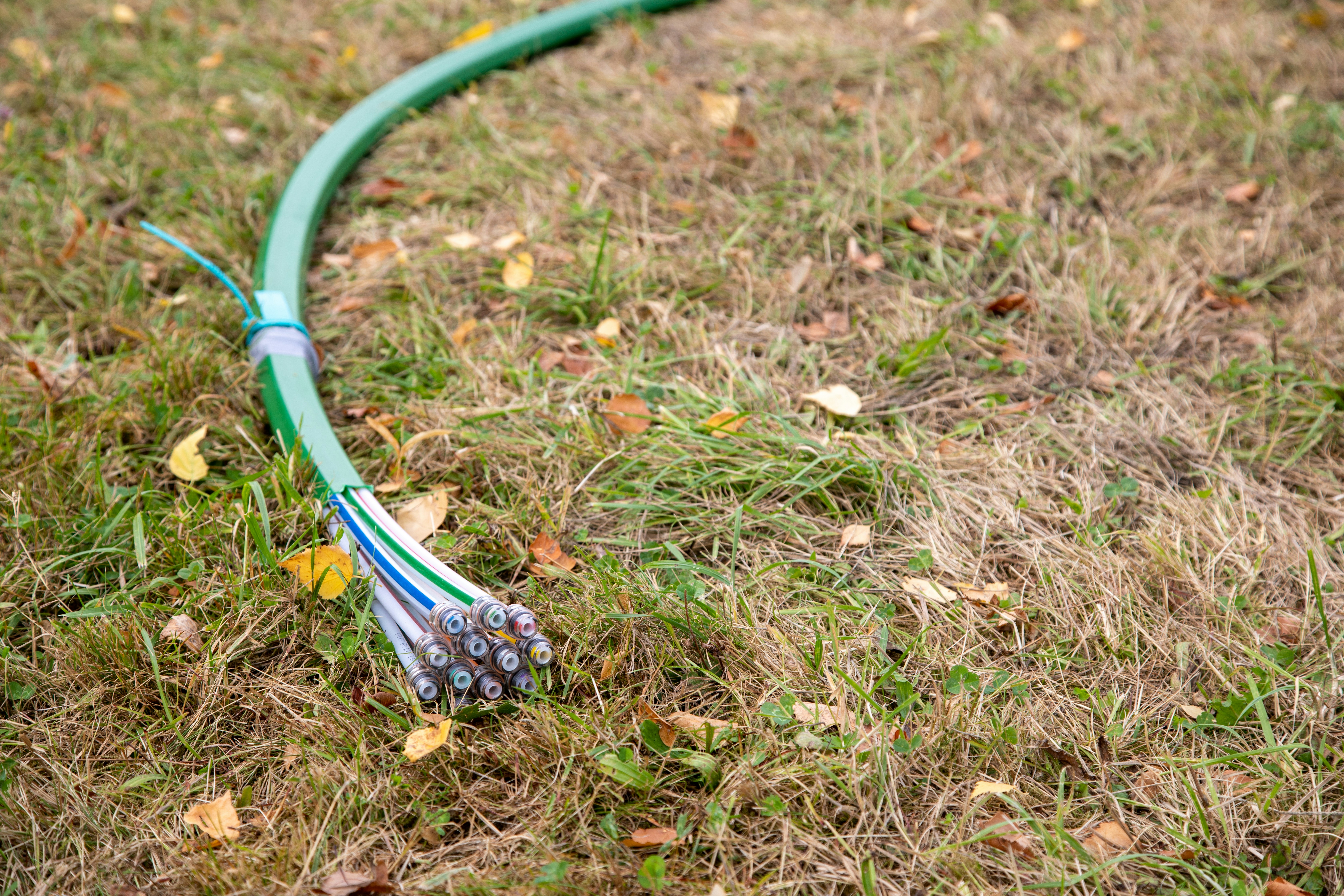 Cable on the ground