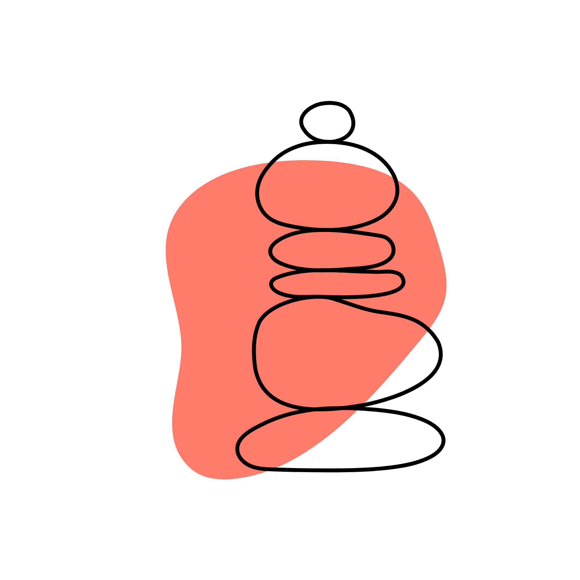 Rock drawing accent for The Power of Conscious Presence