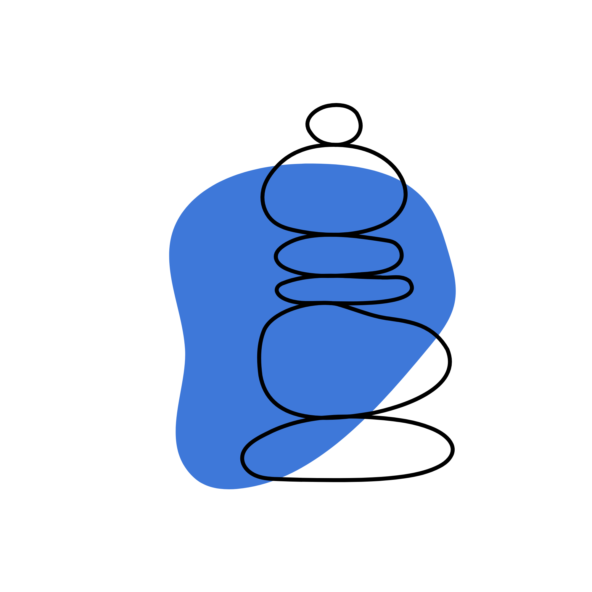 Rock drawing accent for The Power of Creating Space