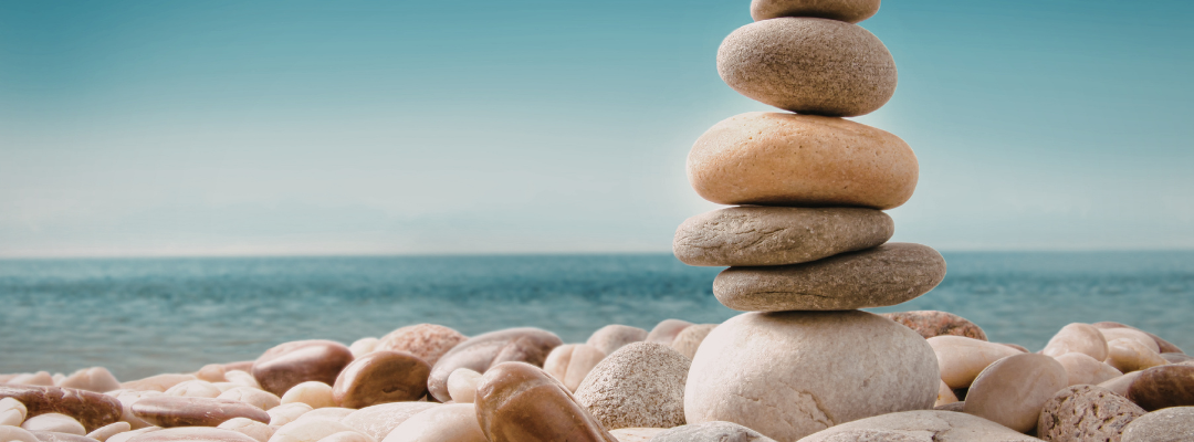 Cairn graphic representing grounded conscious presence