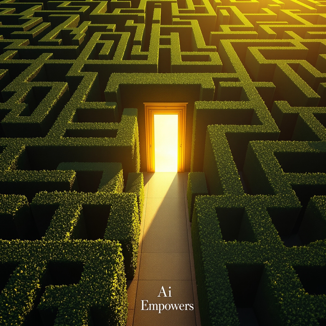 A doorway leaving the maze out of being stuck