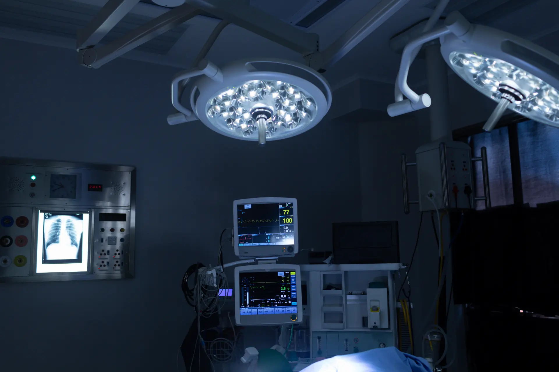 Operating room interior