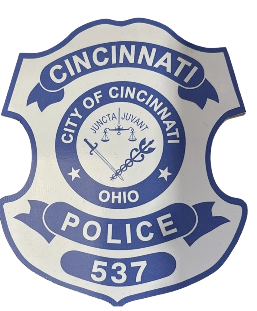 Ceramic shield tile — City of Cincinnati Police 537
