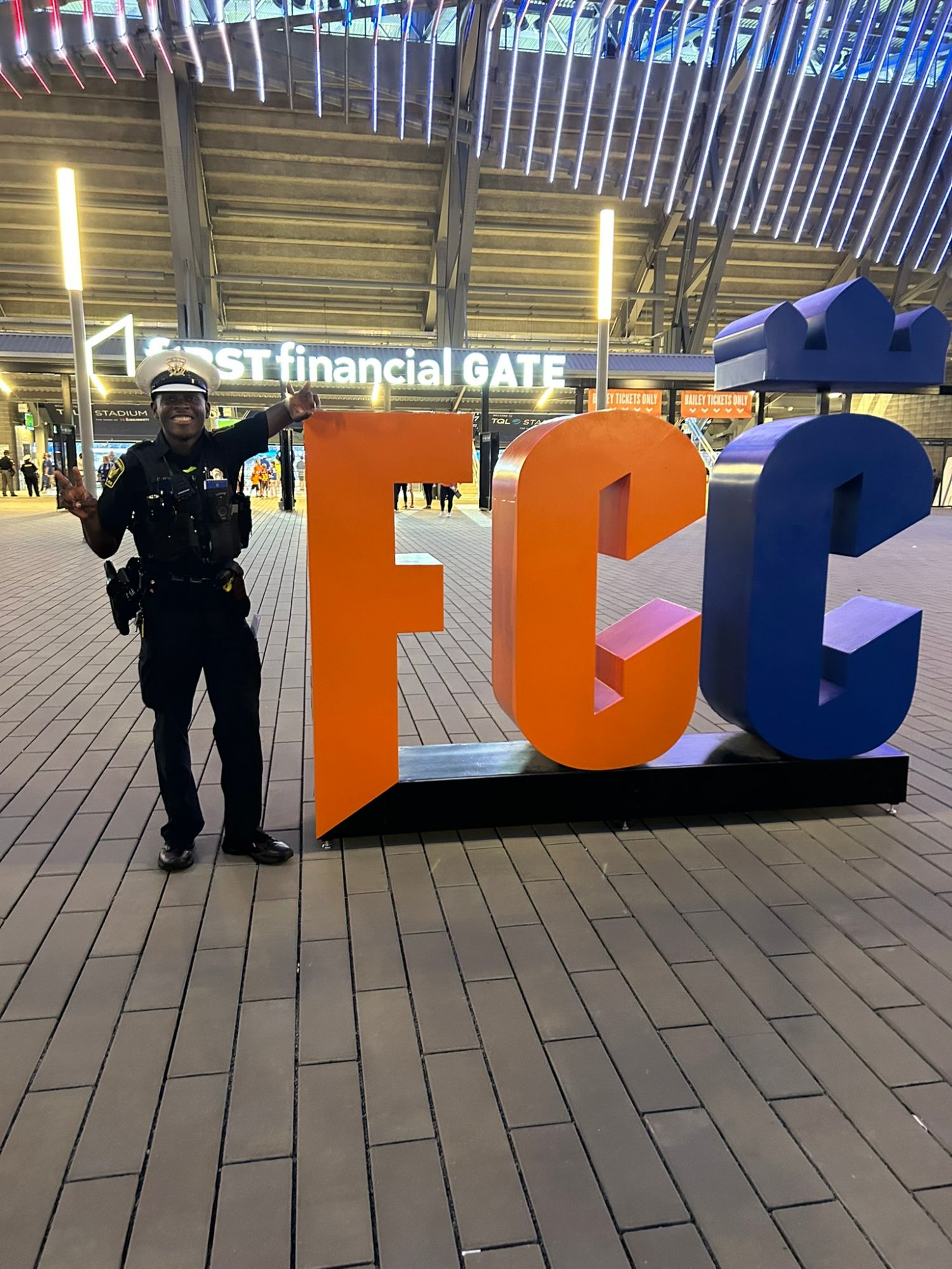 Marcellus Jones at FC Cincinnati’s stadium
