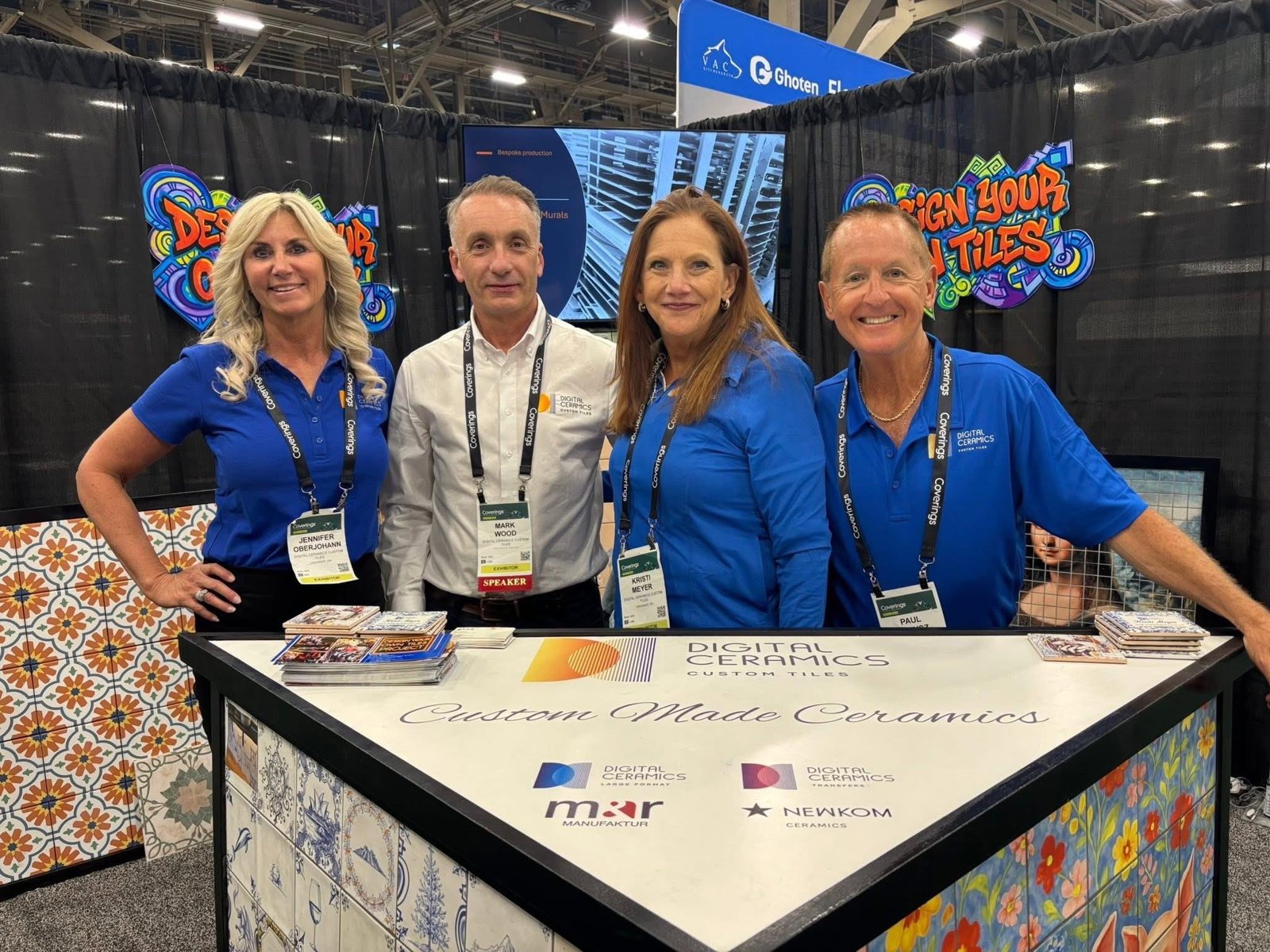 Kristi and team at the Digital Ceramics booth