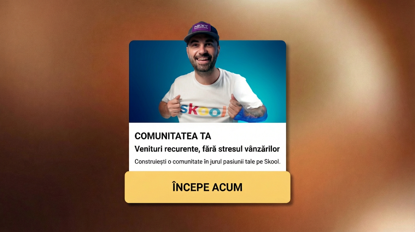 Comunitatea ta pe Skool