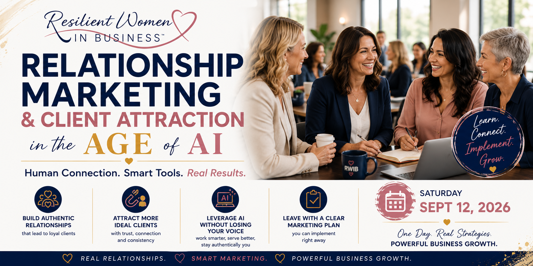 Successful women entrepreneurs posing for a group photo at a conference