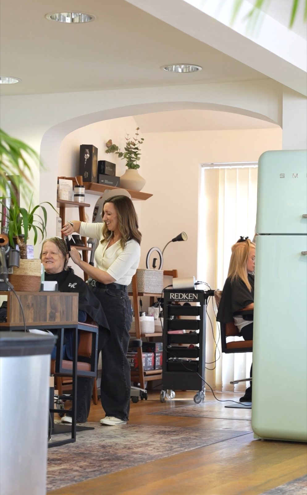 The salon floor at CLAY