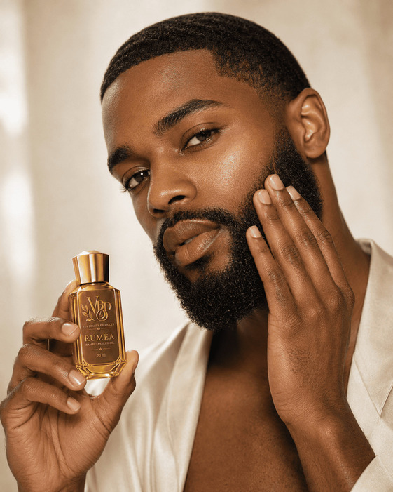 RUMÉA campaign photo, rambutan seed oil styled shot