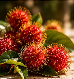 Fresh rambutan fruit