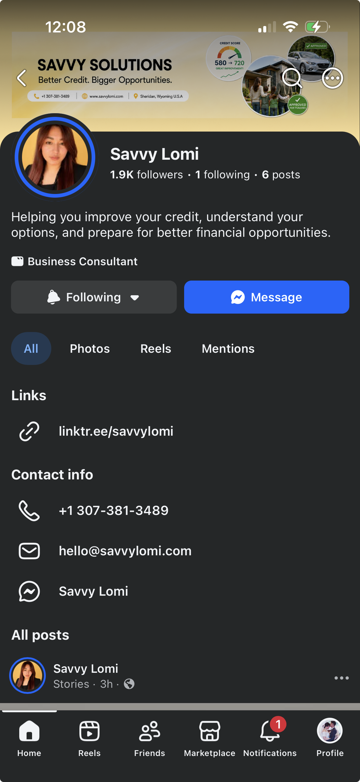 Savvy Lomi Facebook Page
