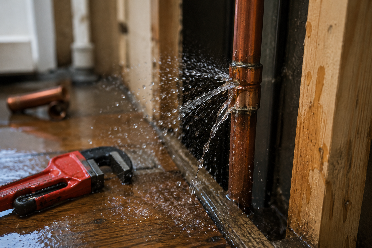 Emergency plumbing response
