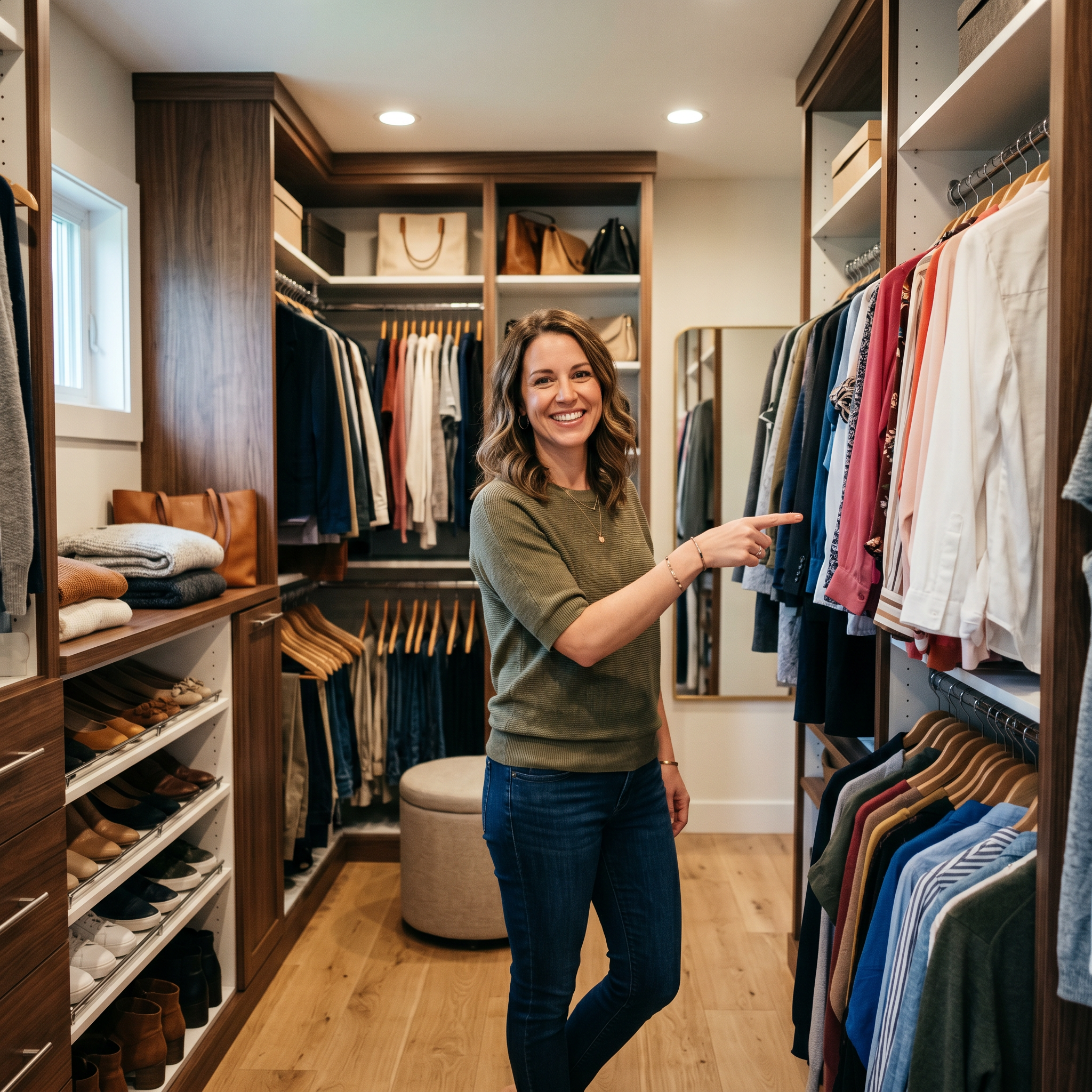 Jessica K's Finished Walk-In Closet Showcase