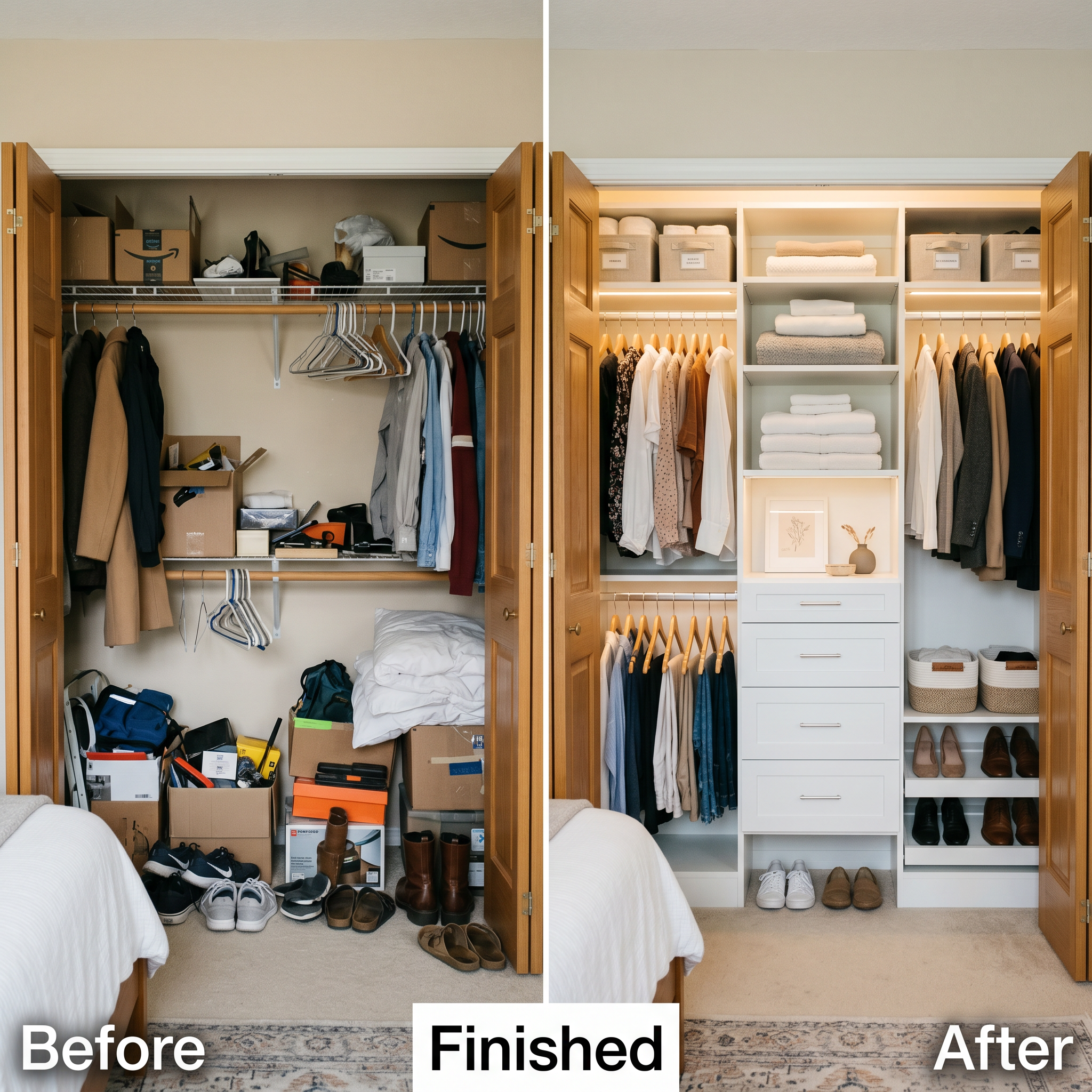 Reach-In Closet Transformation Showcase