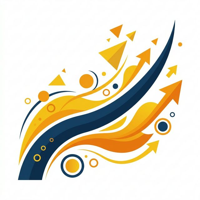 Financial Growth Chart showing upward trends