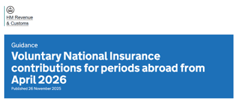 Voluntary National Insurance contributions for periods abroad from April 2026